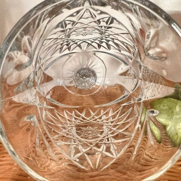 Vintage Libby brilliant Pressed Glass Water Goblet Wine Barware Drinkware - Picture 6 of 11